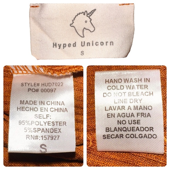 Hyped Unicorn Ribbed Button-Front Dress - Flattering & Trendy, Size S - Picture 6 of 6